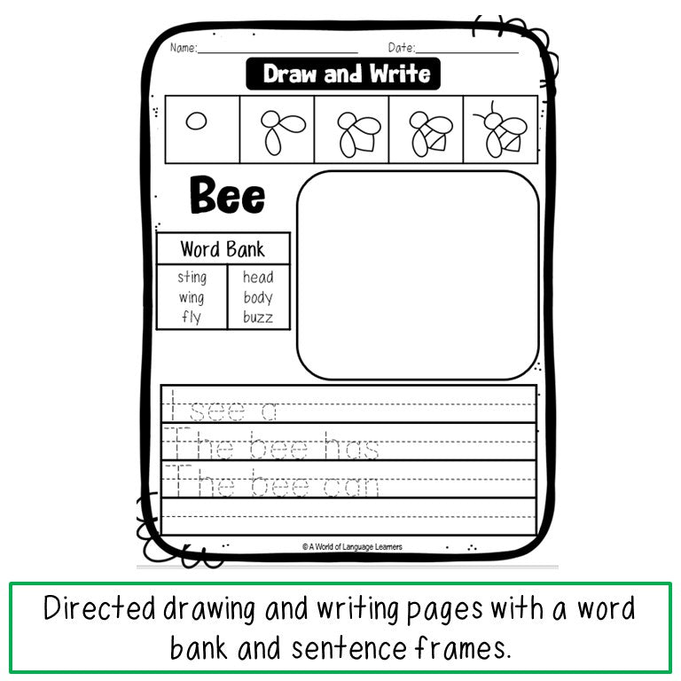 Spring Directed Drawing and Writing