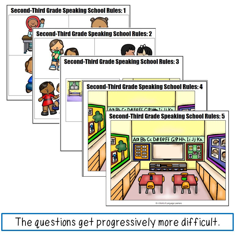ESL Speaking Assessments 2nd and 3rd Grade