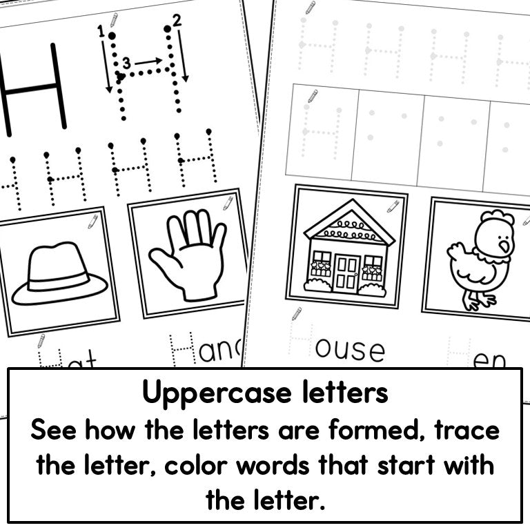 Handwriting Practice - Letter Formation Tracing - Posters and Worksheets