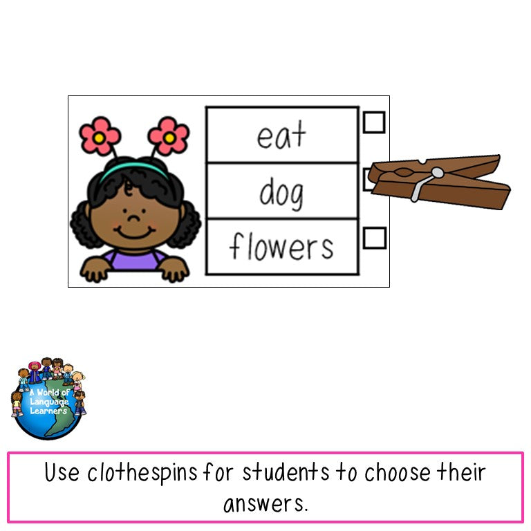 Spring Picture Word Matching