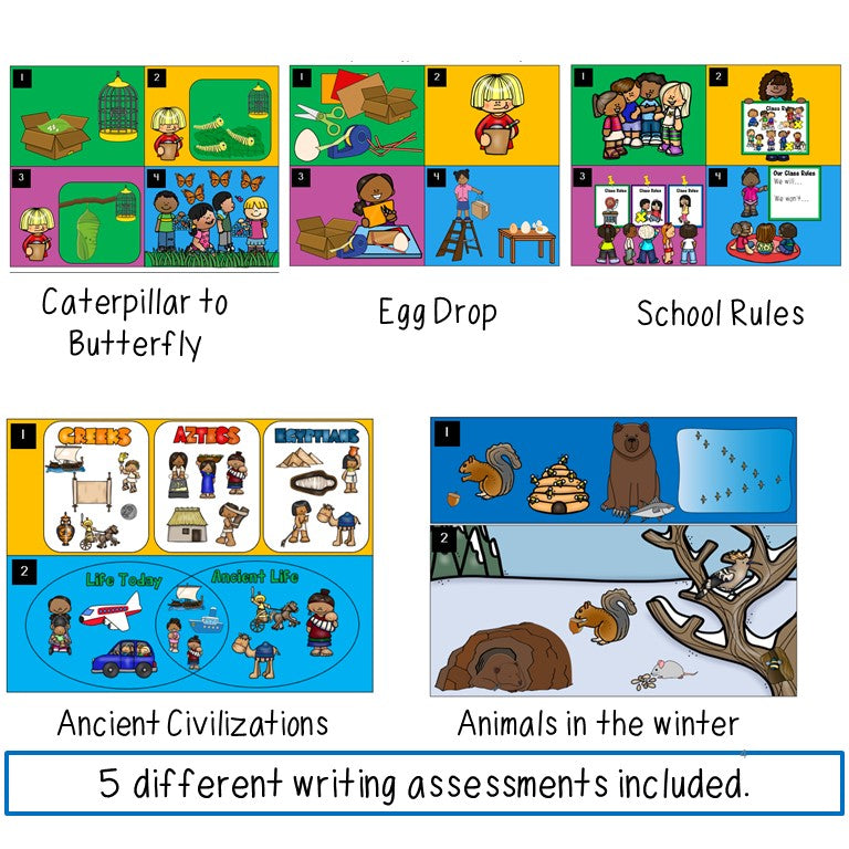 ESL Writing Assessments 2nd and 3rd Grade Print and Digital