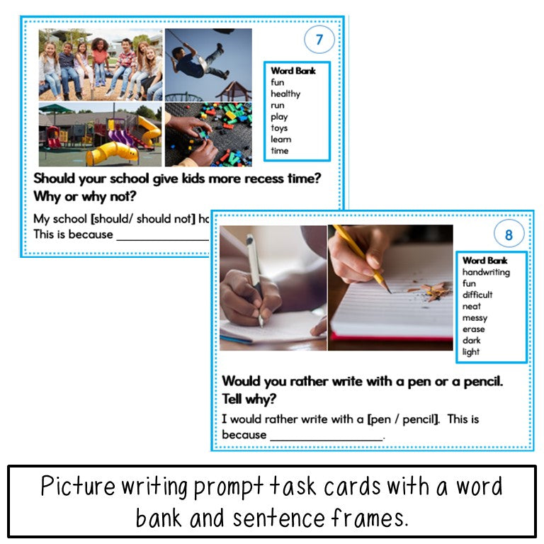 School Opinion Writing Prompts