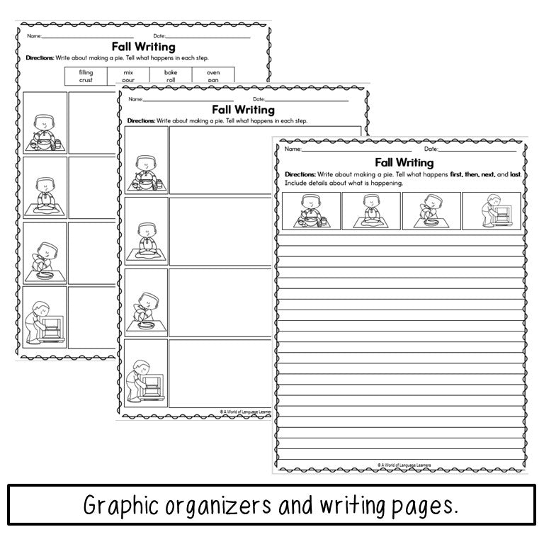 Fall Activities Sequencing Practice