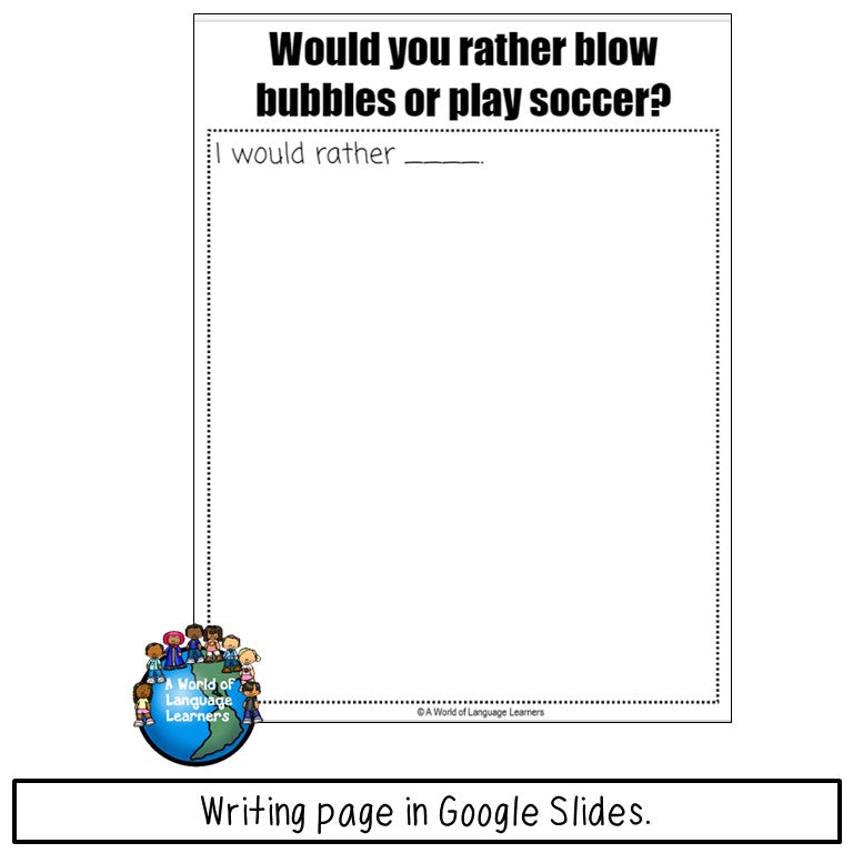 Spring Would You Rather Opinion Task Cards