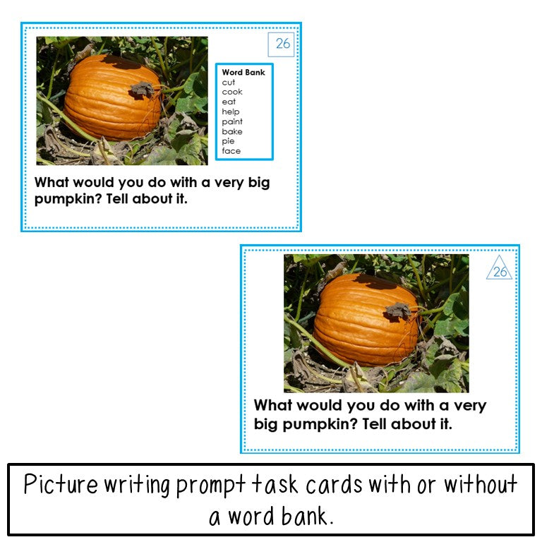Fall Picture Writing Prompts