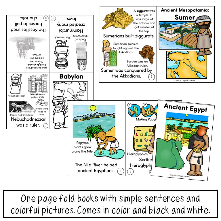 Ancient Civilizations: Mesopotamia & Egypt Information