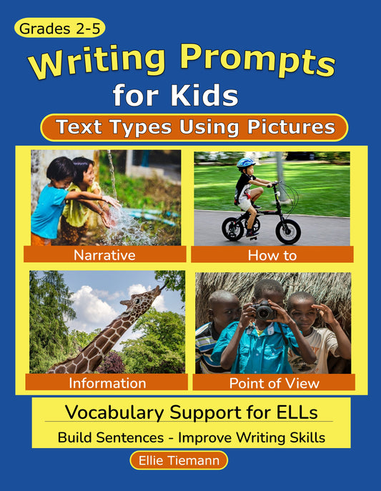 Writing Prompts Using Pictures: Text Types for Kids - Instant Download