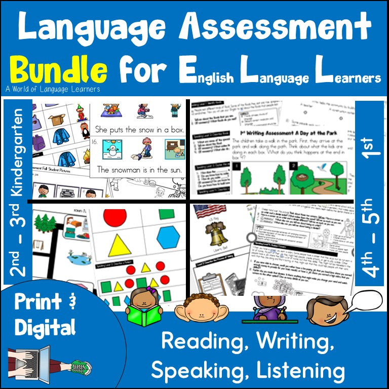 ESL Language Assessments Bundle