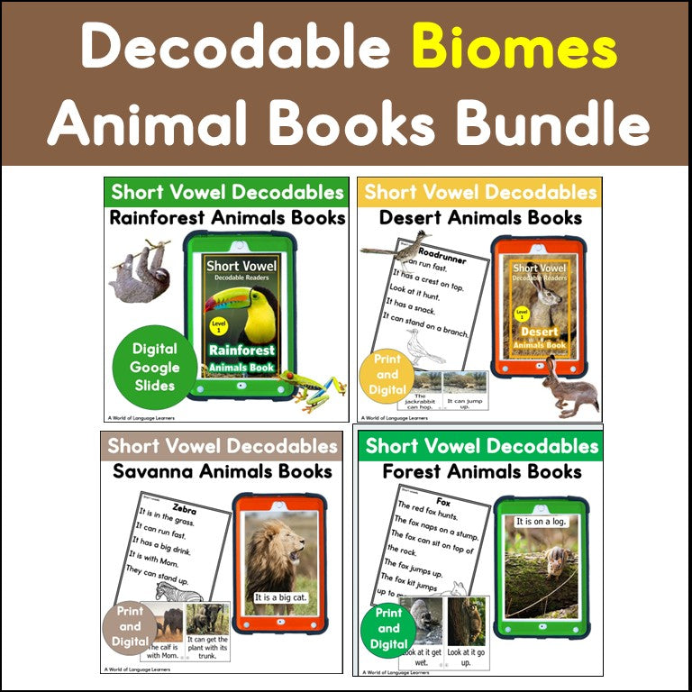 Biome Short Vowel Decodable Book Bundle