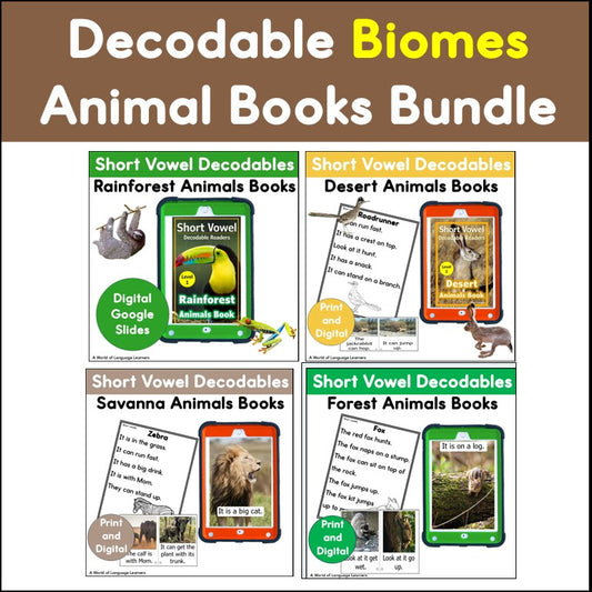 Biome Short Vowel Decodable Book Bundle