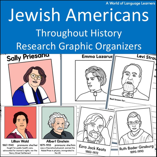 Jewish Americans - Graphic Organizers Research Writing