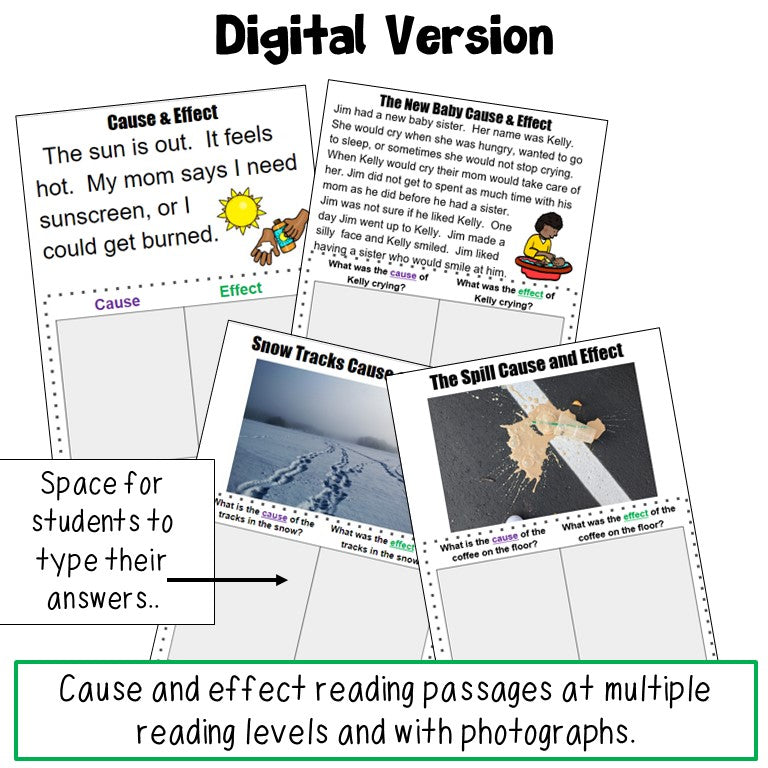 Cause and Effect Activities preview