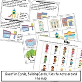 ELD Listening Practice with Maps and Buildings
