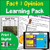 Fact and Opinion Practice Activities Print and Digital