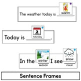ESL Newcomer Vocabulary Cards - Practice Worksheets and Sentence Frames