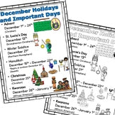 2026 Monthly List of Holidays with Dates and Pictures