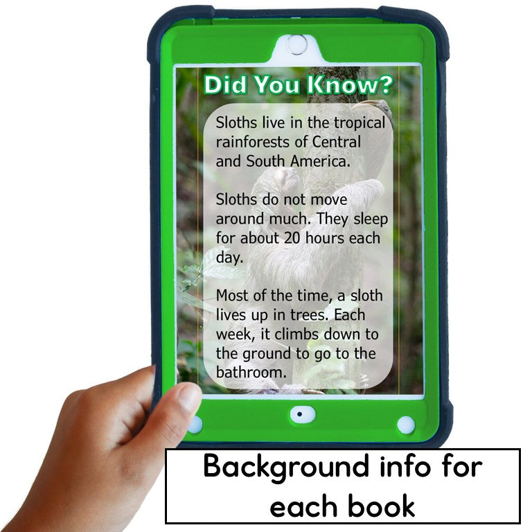 Short Vowel Decodables Rainforest Animal Books - Nonfiction Print and Digital