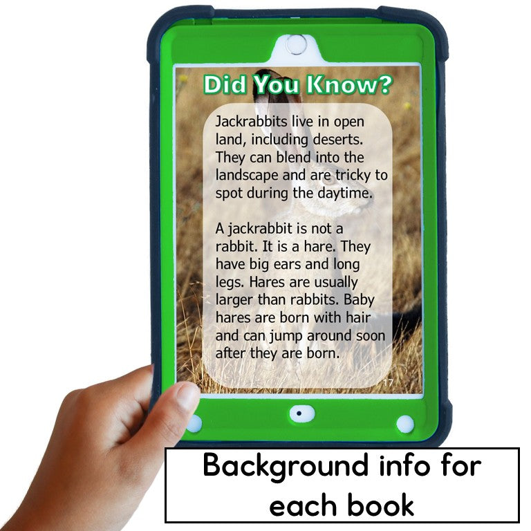 Short Vowel Decodables Desert Animal Books - Nonfiction Print and Digital