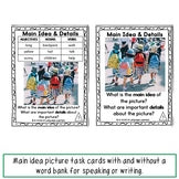 Main Idea and Details - Task Cards and Activities - Print and Digital