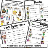Language Arts Posters - Reading, Writing, Vocabulary Anchor Charts