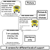 Context Clue Task Cards Fall Themed Practice Activities