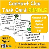 Context Clue Task Card Bundle - Vocabulary Practice Activities