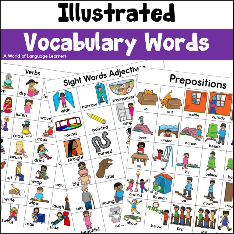Illustrated Vocabulary Words cover