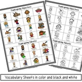 Thanksgiving Illustrated Vocabulary Sheets
