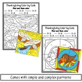 Thanksgiving Parts of Speech Color by Code