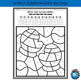 Winter Addition Color by Code