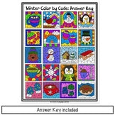 Winter Parts of Speech Color by Code