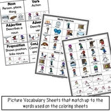 Winter Parts of Speech Color by Code