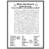 Winter Parts of Speech Word Searches