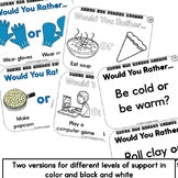 Would You Rather Opinion Task Cards Bundle Print and Digital