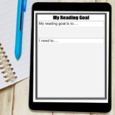 Language Goal Setting Graphic Organizers Print and Digital