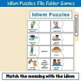 Idiom Puzzles File Folder Game Bundle