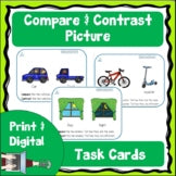 Compare and Contrast Picture Task Cards cover