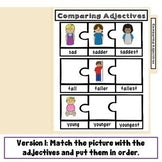 Comparing Adjectives File Folder Game Bundle