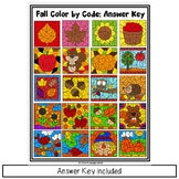 Fall Autumn Parts of Speech Color by Code