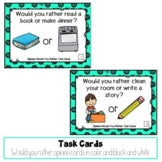 Oral Language Task Card Bundle Print and Digital