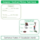 Compare and Contrast Picture Task Cards Winter Print and Digital