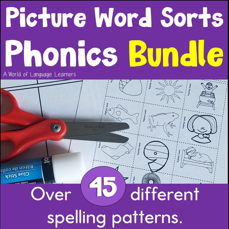 Picture Word Sorts Phonics Bundle