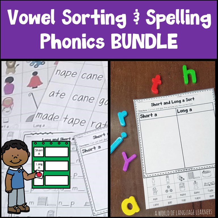 Vowel Sorts Phonics Bundle