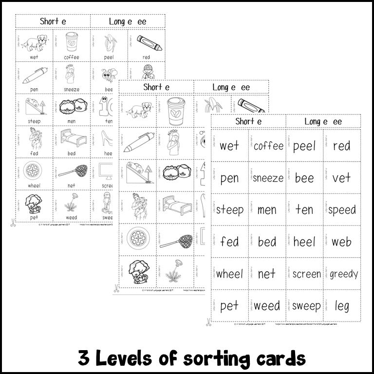Vowel Sorts Phonics Bundle