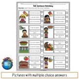 Fall Sentence Matching Print and Digital