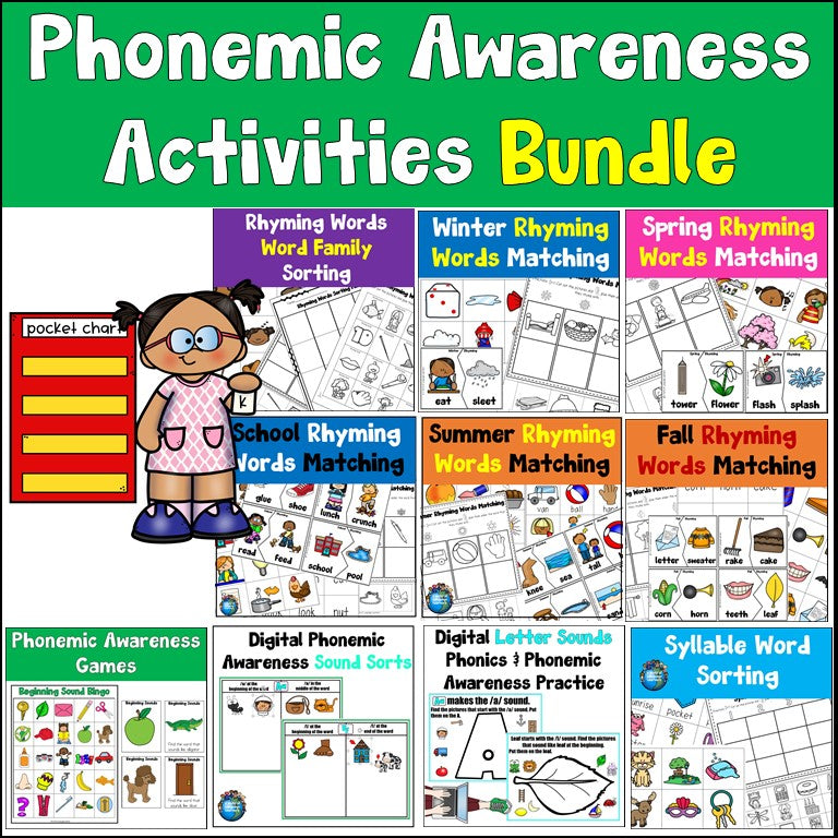 Phonemic and Phonological Awareness Activities Bundle
