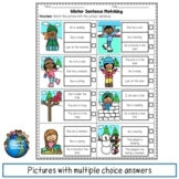 Winter Sentence Matching Print and Digital