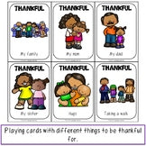 Thankful Cards Sentence Speaking Practice