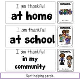 Thankful Cards Sentence Speaking Practice