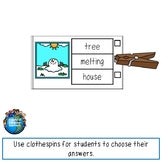 Winter Picture Word Matching Vocabulary Practice